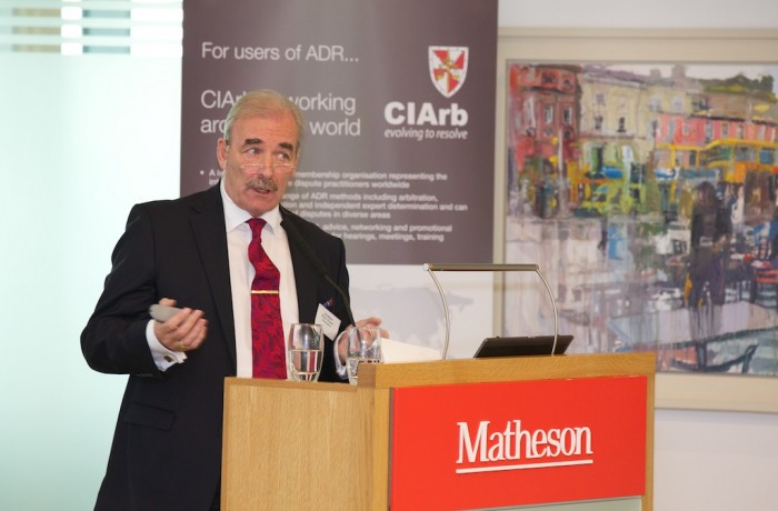 Joe Behan speaking on Mediation at the CIArb Centenary Conference Nov 2015